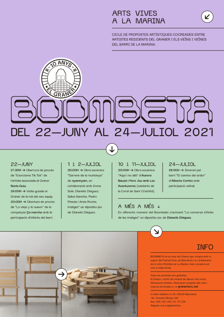 BOOMBETA 2021 · Live arts in La Marina from June 22nd to July 24th - Graner