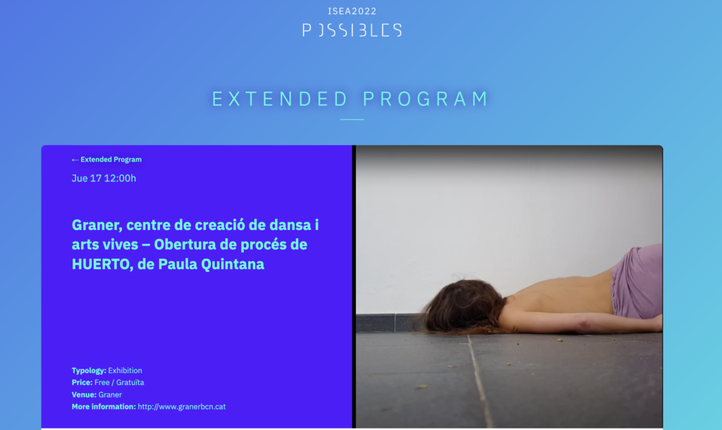 El Graner col·labora amb ISEA (International Symposium on Electronic Art) 2022 Barcelona - Graner