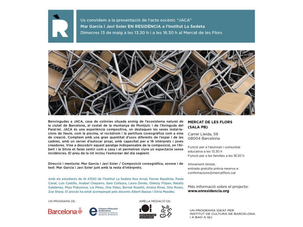 Presentació “Jaca” de Mar García i Javi Soler i alumnat de l’Institut La Sedeta